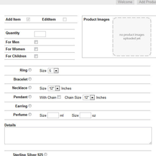 Custom Jewelry Form