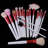 20 PCS Pink Professional Makeup Brush Sets Tools Cosmetic...