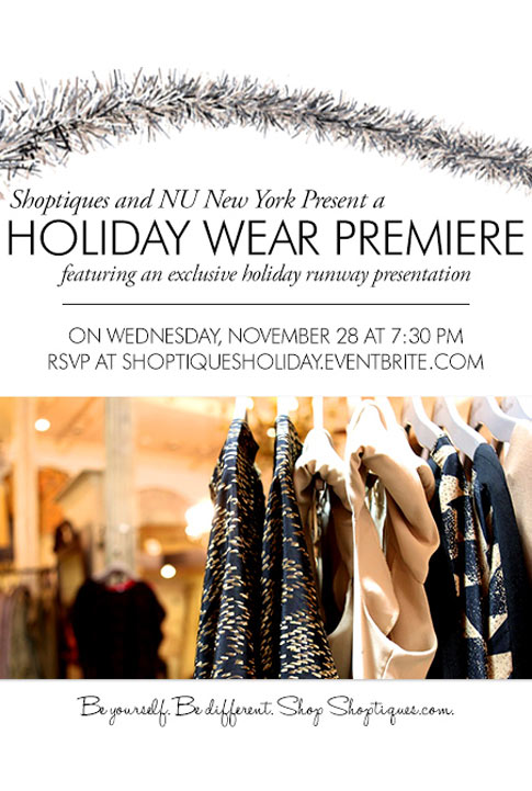 Shoptiques You're Invited to a Holiday Wear Premiere!