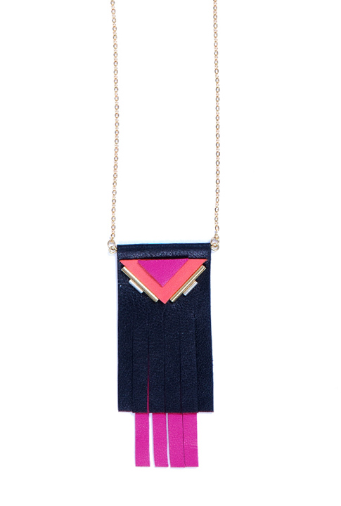 Shoptiques SlideShow Long Leather Necklace
