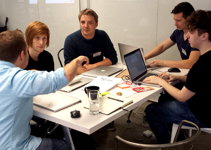 A picture of the development team