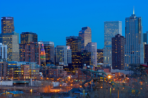 Denver Skyline at Sunset by Larry Johnson denver photo