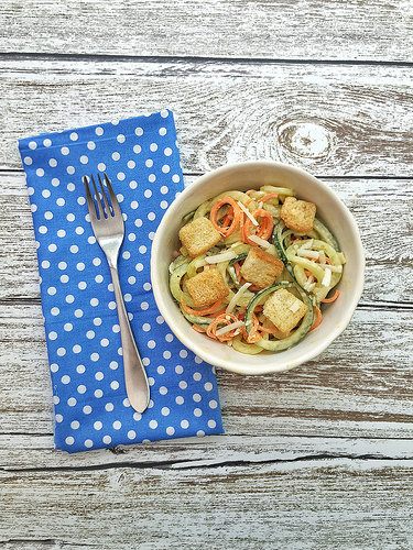 Cucumber and Carrot cucumber noodles photo