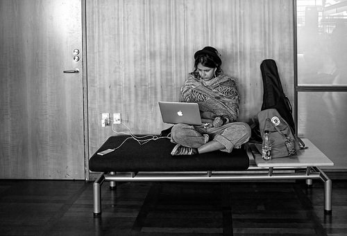 Tethered by Anne Worner laptop plugged in photo