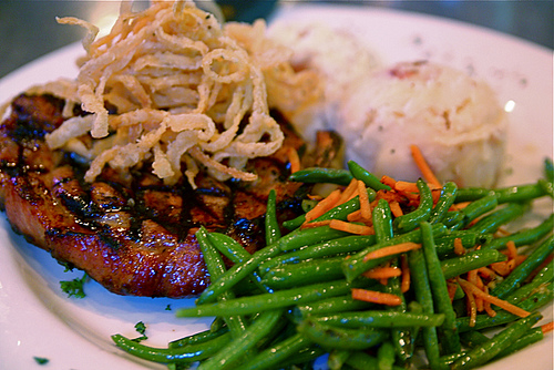 Bourbon Pork Chops IMG_3839 by stevendepolo pork chops photo
