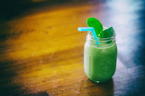 Green Smootie by Robert Gourley spinach smoothie photo
