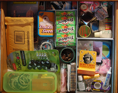 junk drawer #1, my middle desk drawer by zeelicious junk drawer photo