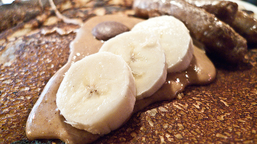 The Feve Brunch - Banana Almond Pancakes by Edsel L bananas almond butter photo