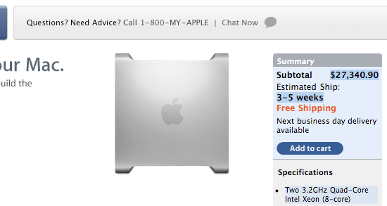 Mac Pro, $27,340