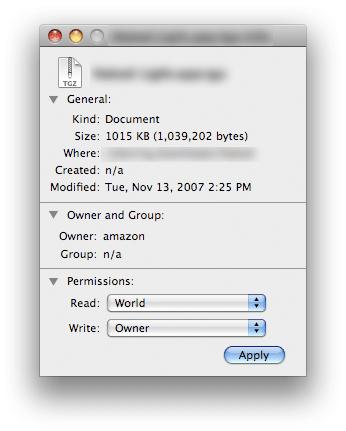 Change Permissions