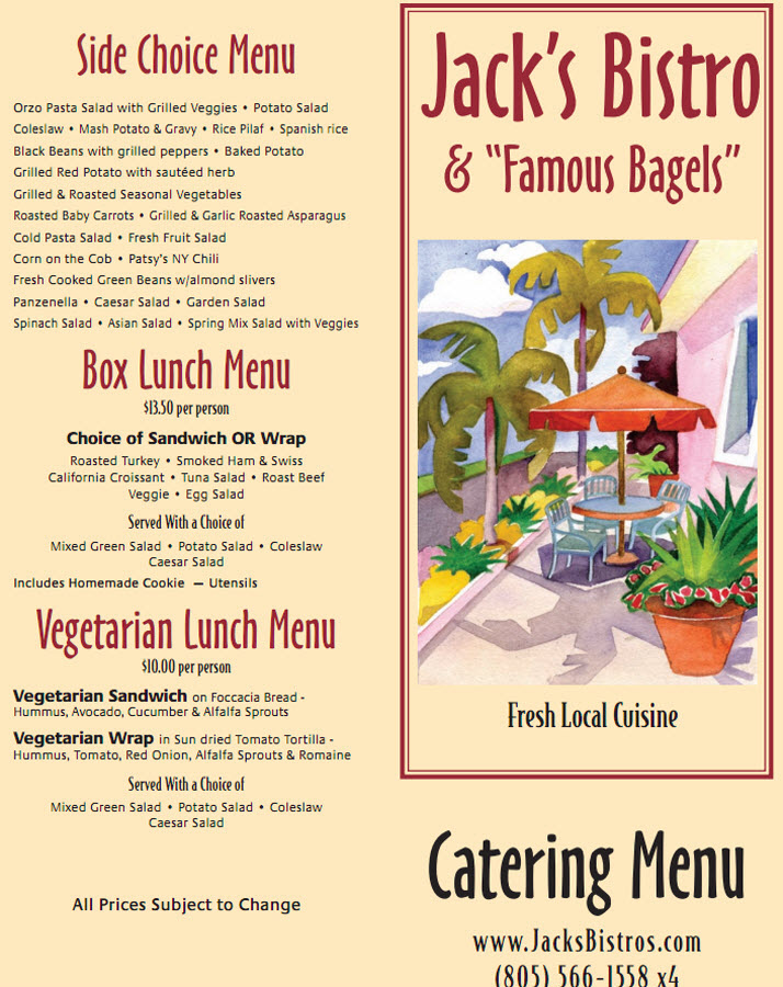 Catering Menu