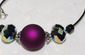 Fuchsia Necklace on P'leather