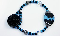 Blu Moo Button Bracelet 