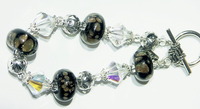 Lampwork Glass Beaded Bracelet ~Fairy Dust~