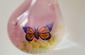 Butterfly Lampwork Bead Pendant, Necklace and Earring Set ~Pink Pearl and Czech Bead