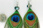 Peacock Feather Earrings