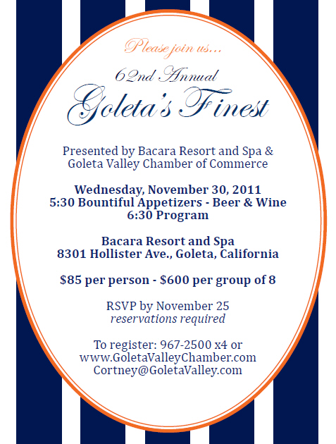 Goleta's Finest Invitation