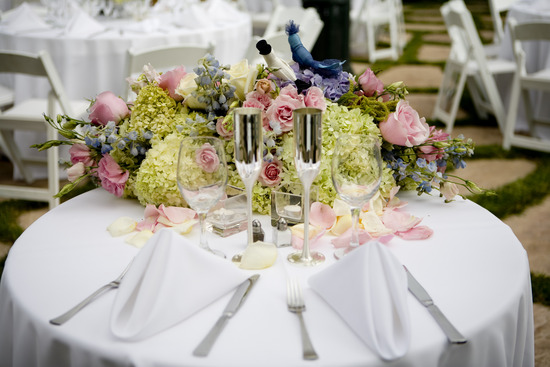 Table Set up and Centerpieces