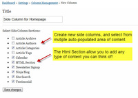 Side Column Management