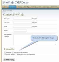 SiteNinja Contact Us Form