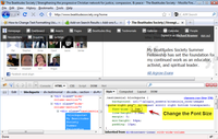 Practice Changing Font and Size settings. See results instantly.