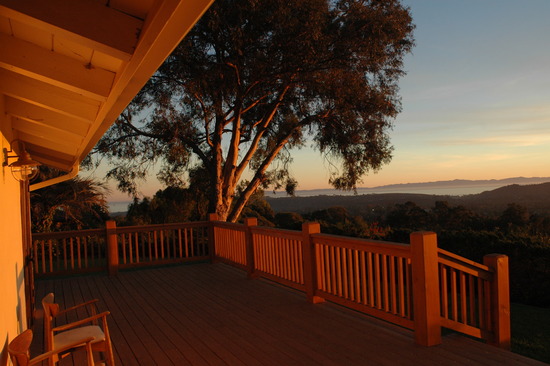 Sunset views from the deck