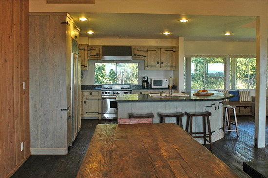 Dining room and kitchen