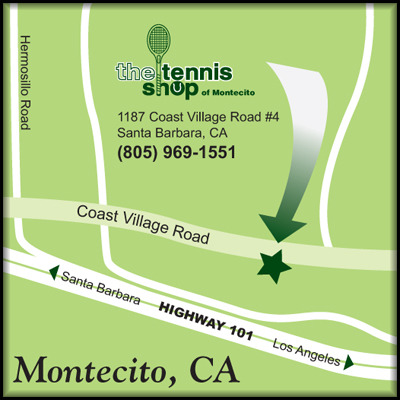 map to the tennis shop of montecito