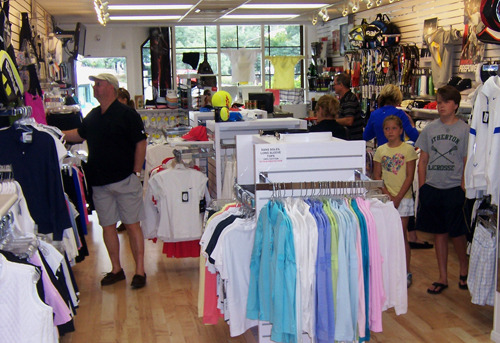 very busy shop