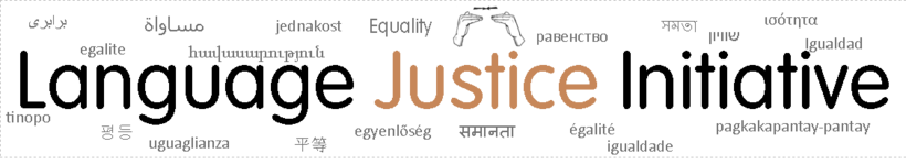 Language Justice Initiative Banner