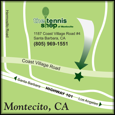 Map To The Tennis Shop Of Montecito