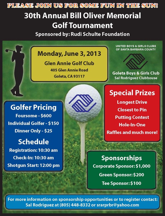 30th Annual Bill Oliver Memorial Golf Tournament
