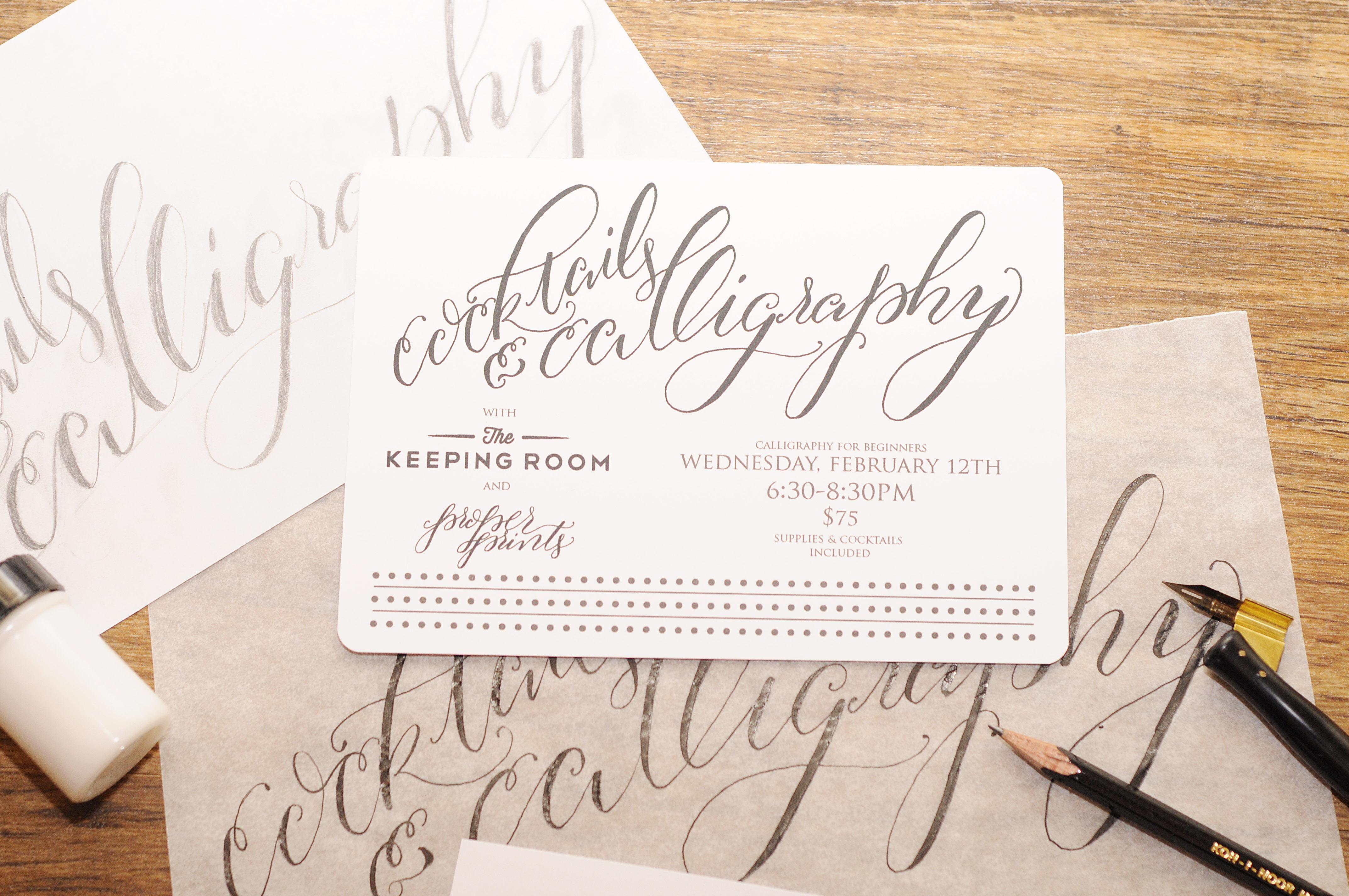 Cocktails & Calligraphy - image 3 - student project