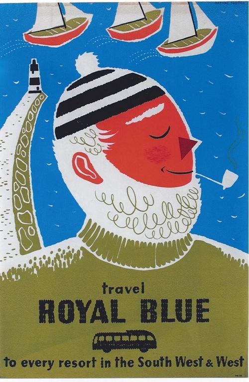 Travel Royal blue fisherman poster - image 4 - student project