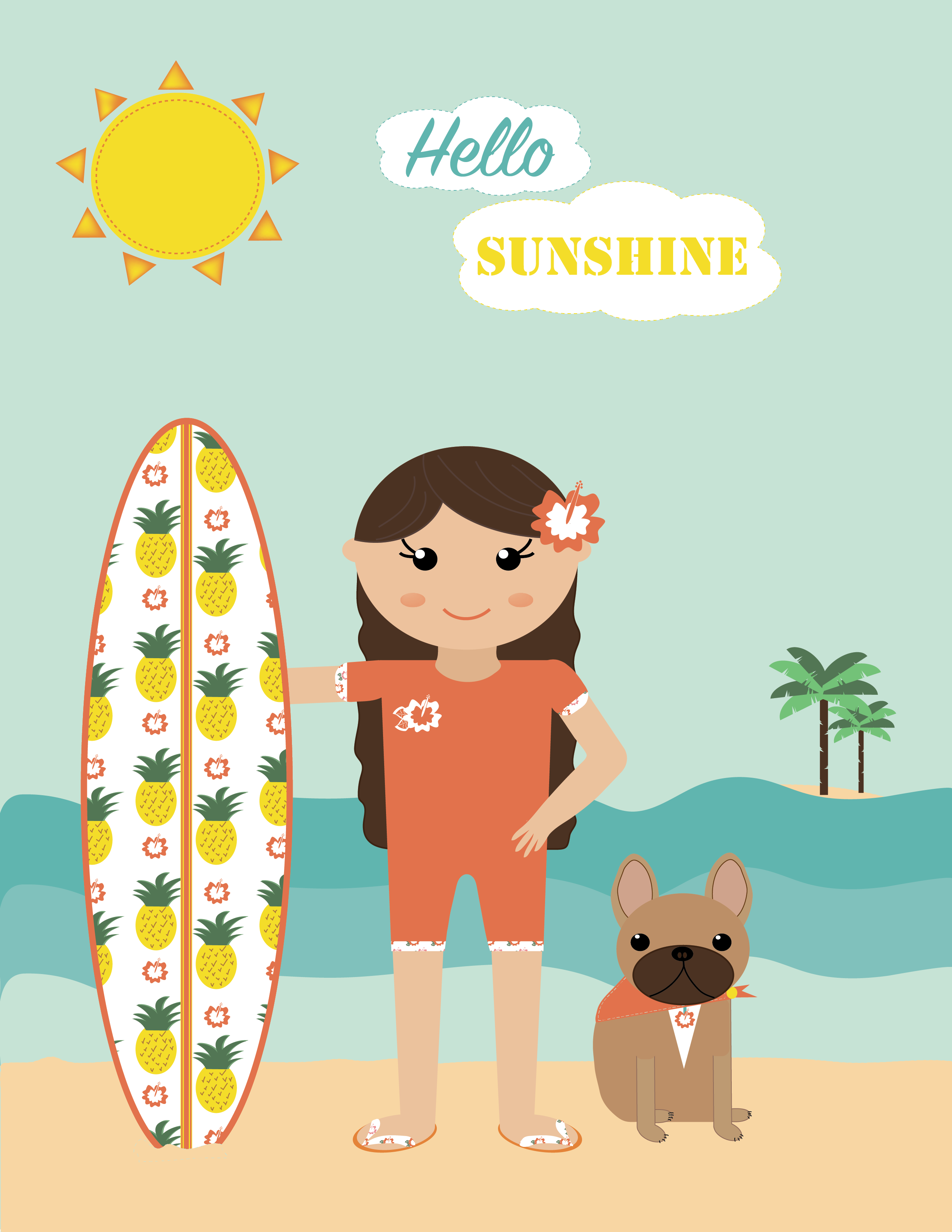 Hello Sunshine - A summer print - image 2 - student project