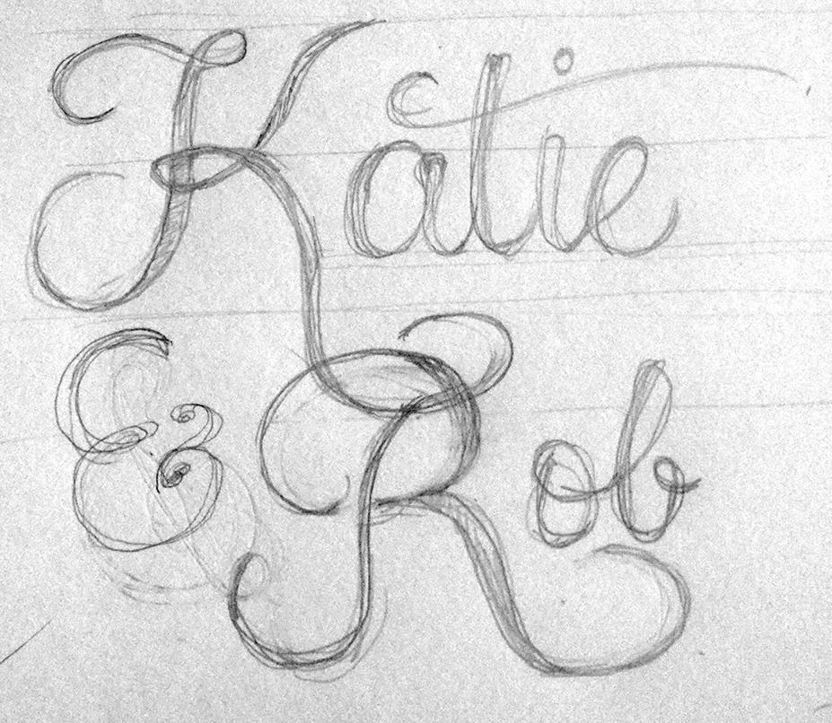 Lettering for my Wedding Stationary - image 1 - student project