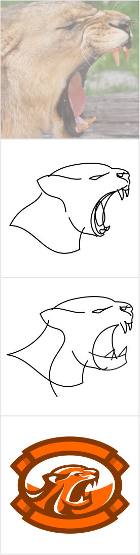 Bucks, Dinosaur, Vikings, Tiger Logos - image 14 - student project