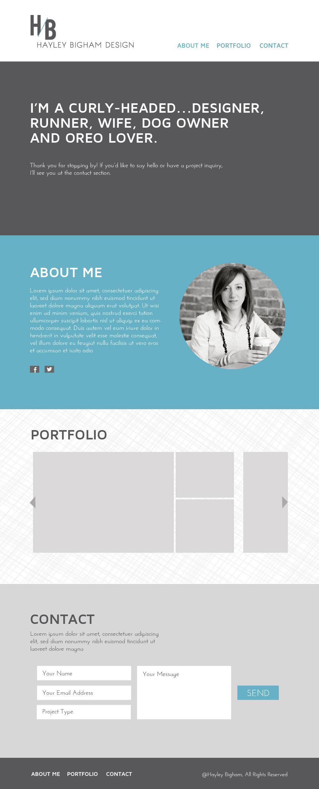 hayleybigham.com - image 1 - student project