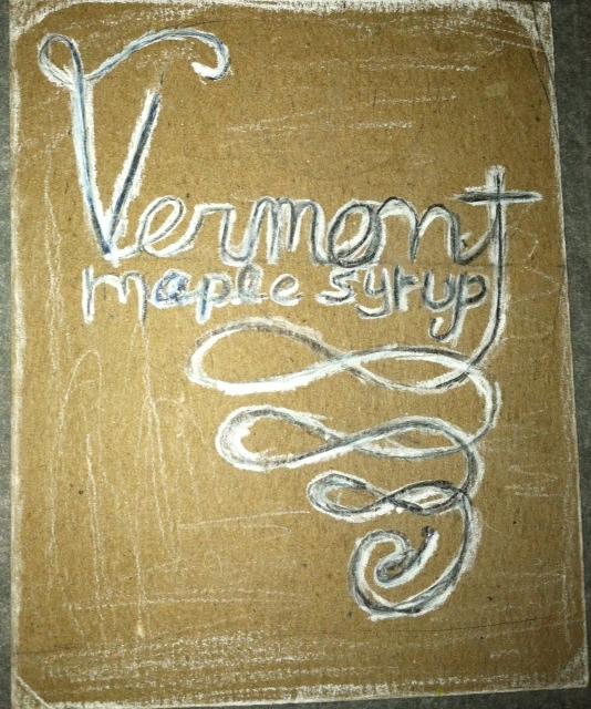 Vermont Maple syrup Label - image 1 - student project