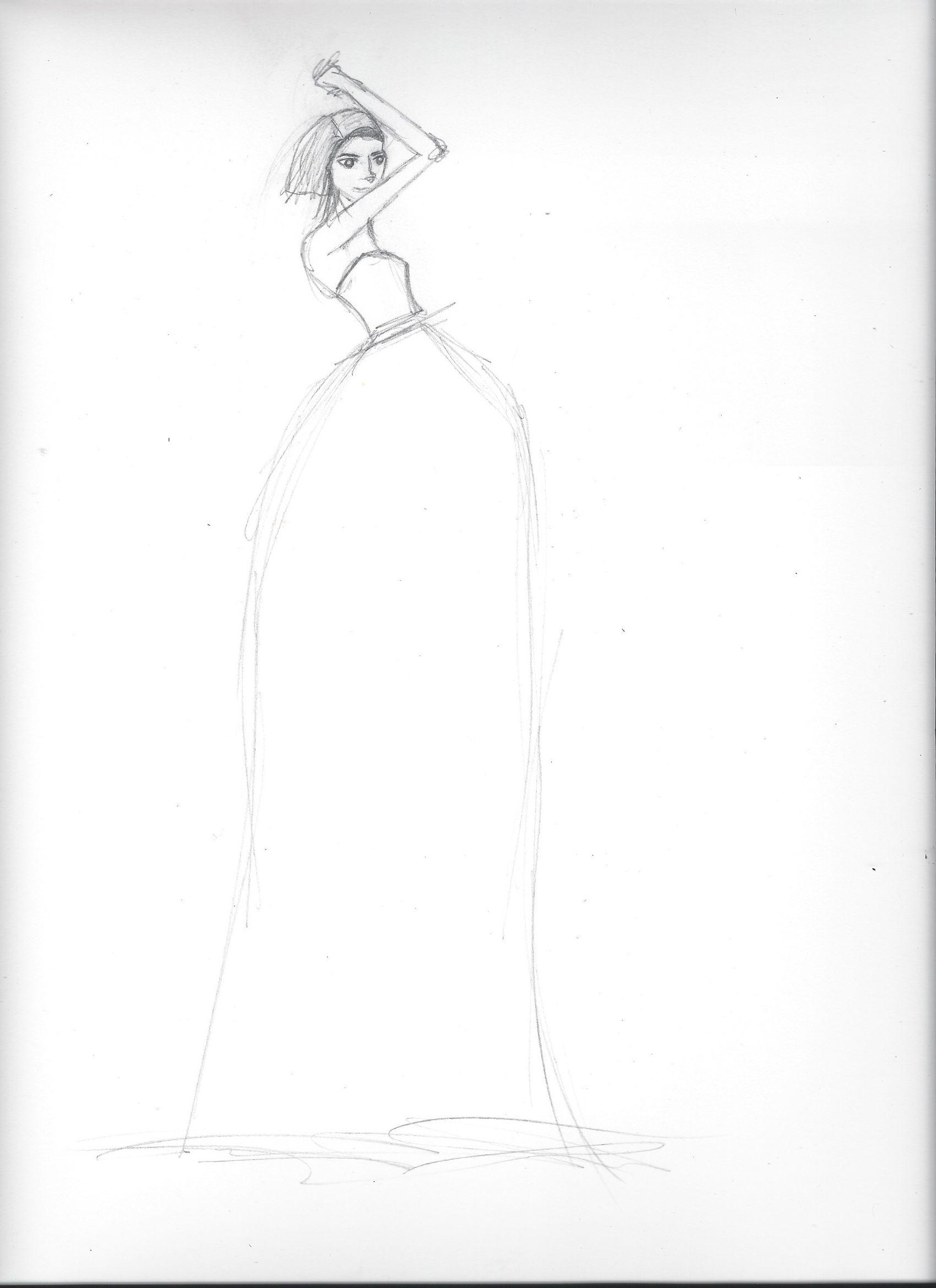 FINAL embellishment/watercolor Melissa Nadine fashion illustration - image 8 - student project