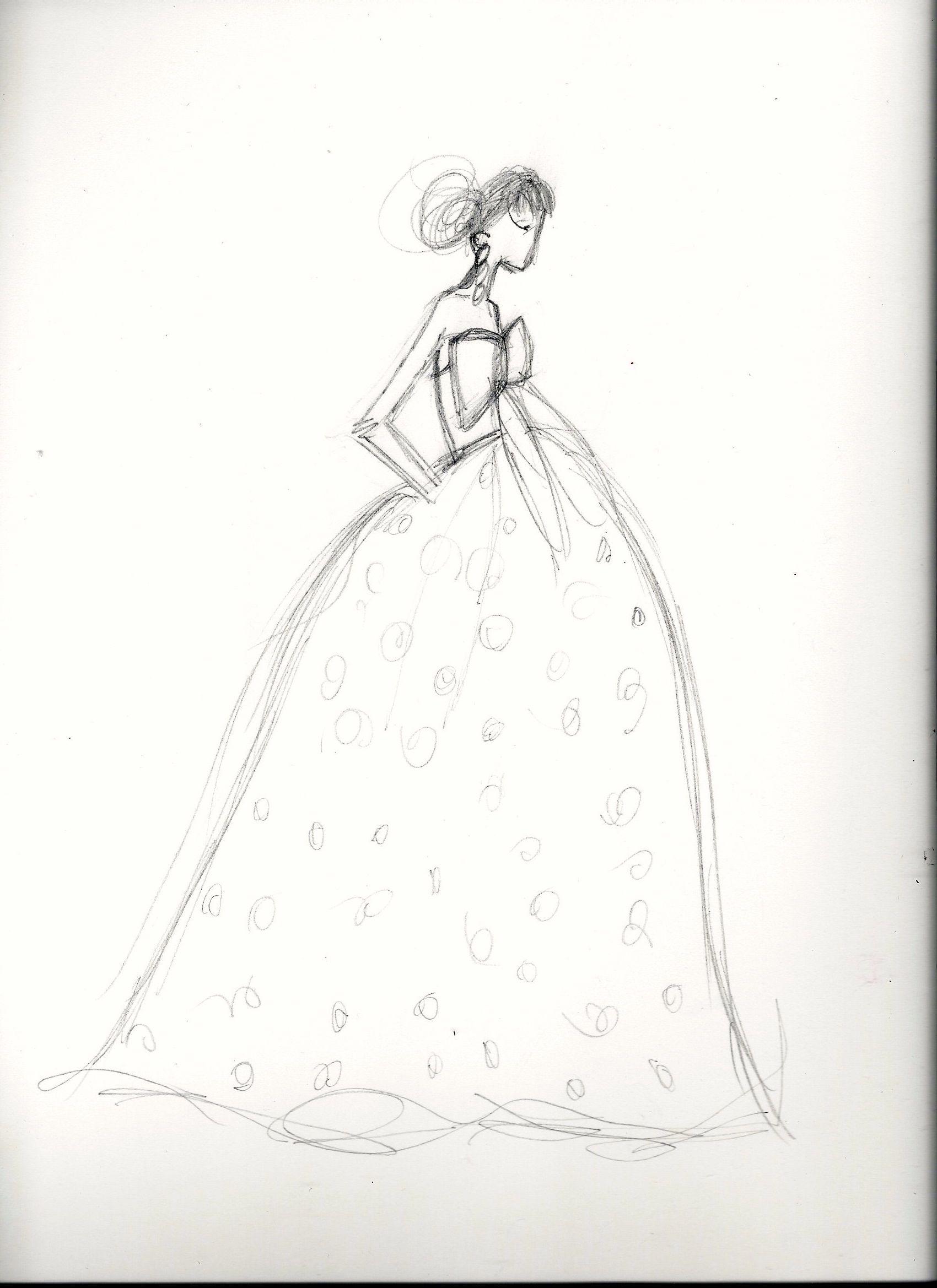 FINAL embellishment/watercolor Melissa Nadine fashion illustration - image 2 - student project