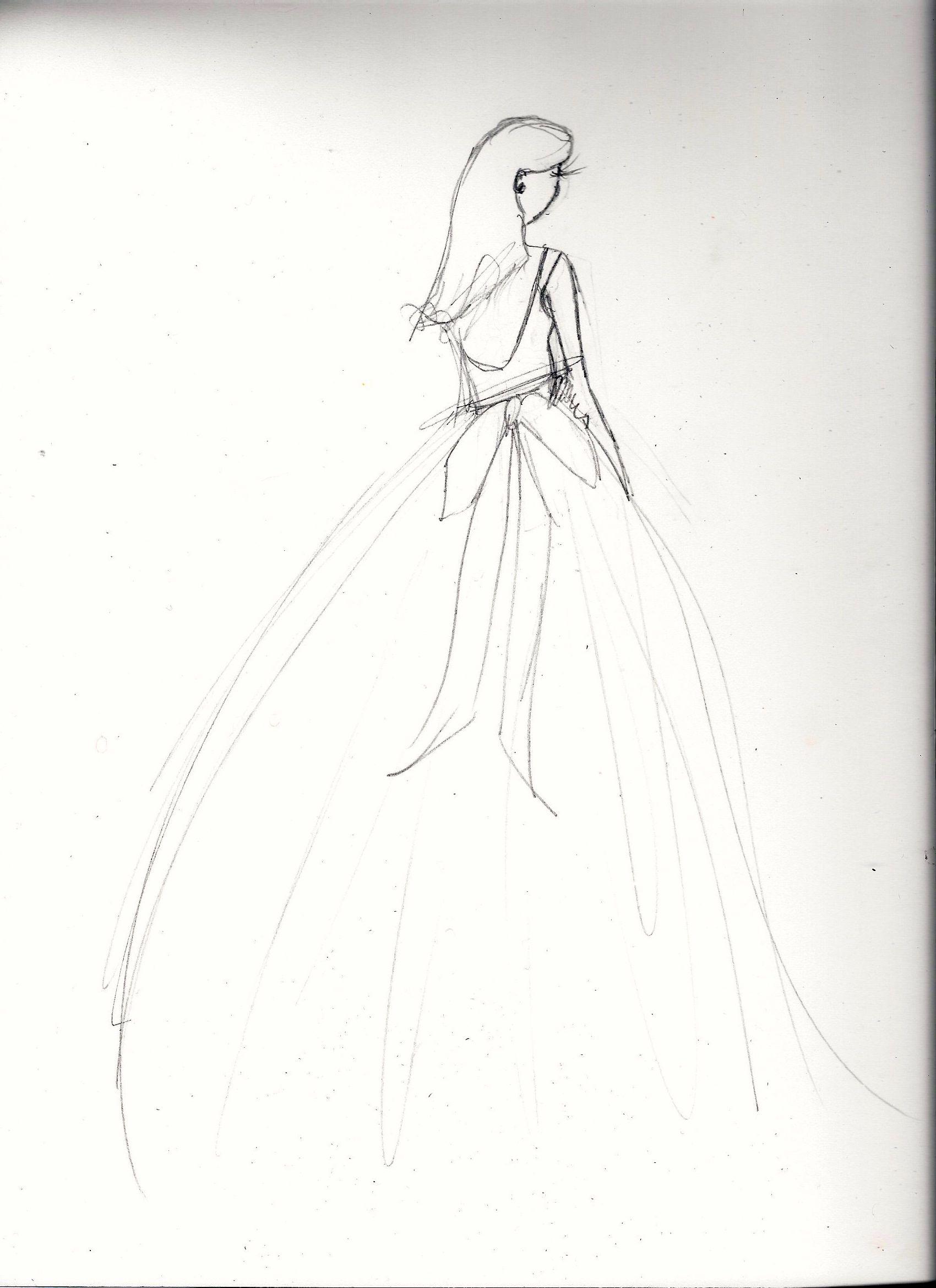 FINAL embellishment/watercolor Melissa Nadine fashion illustration - image 5 - student project