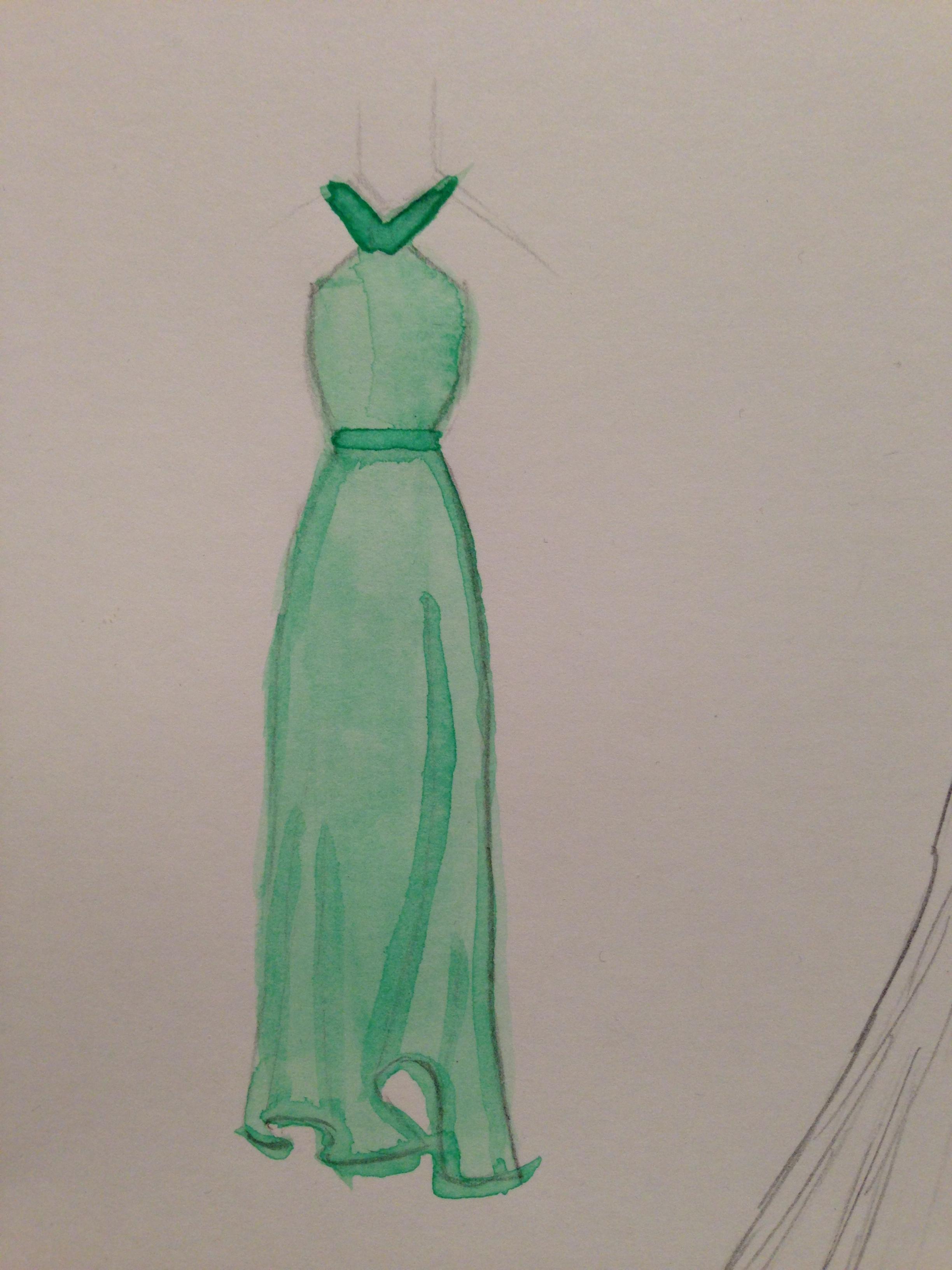 WATERCOLOR -- Dresses that Inspire - image 4 - student project