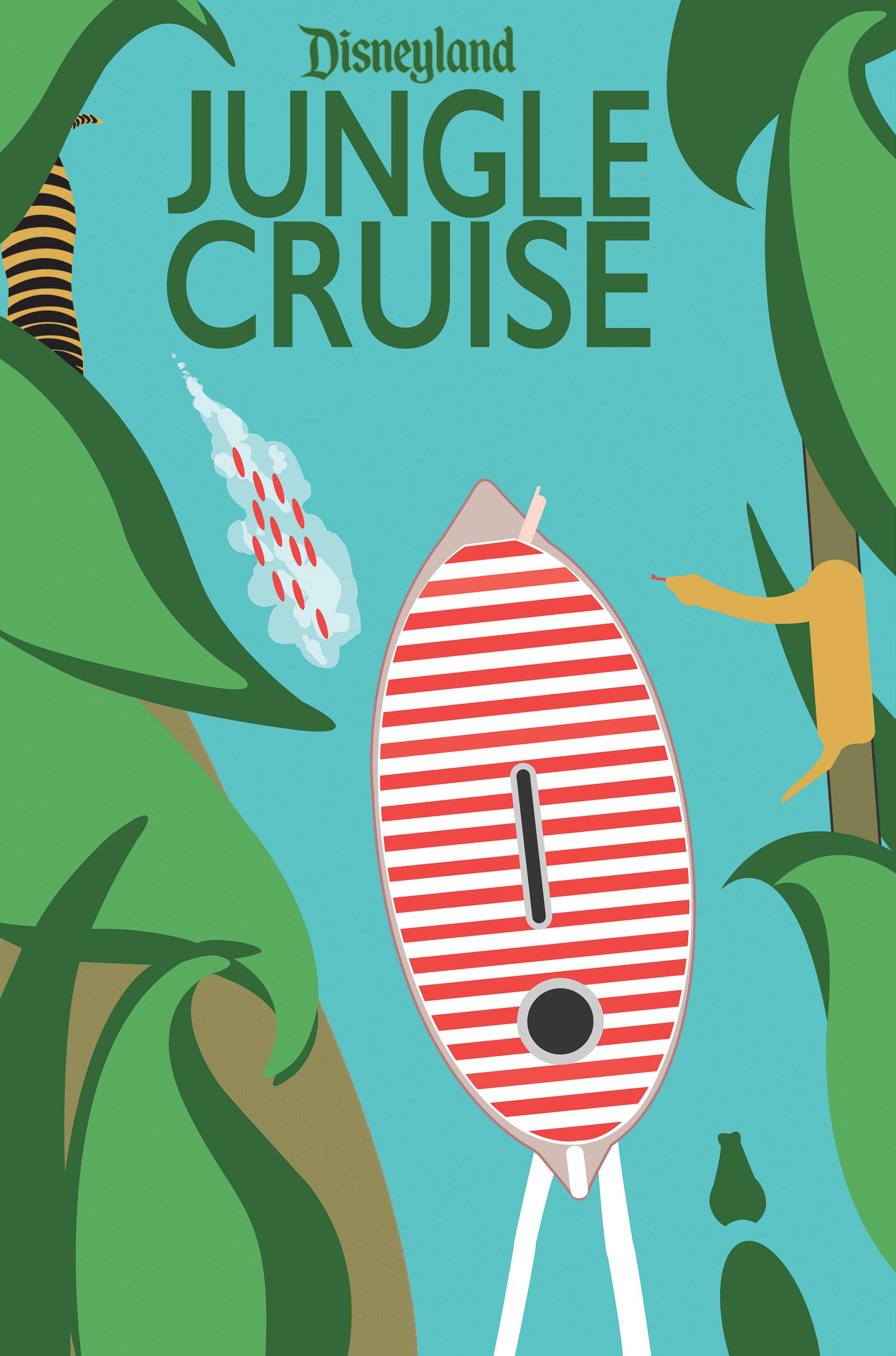 Disneyland Jungle Cruise Attraction Poster | Skillshare Student Project