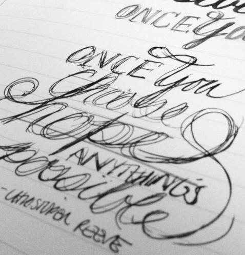 "Once you choose hope, anything's possible." - image 2 - student project