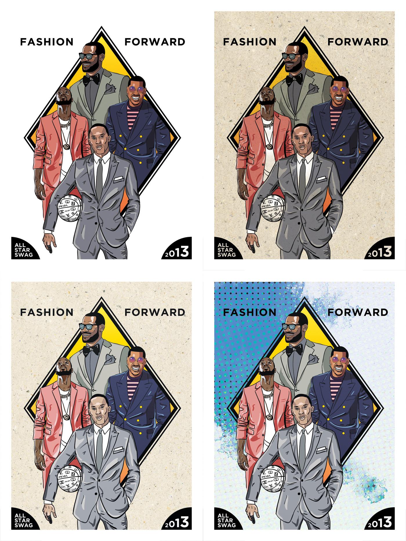 NBA All-Stars Fashion Poster - image 2 - student project