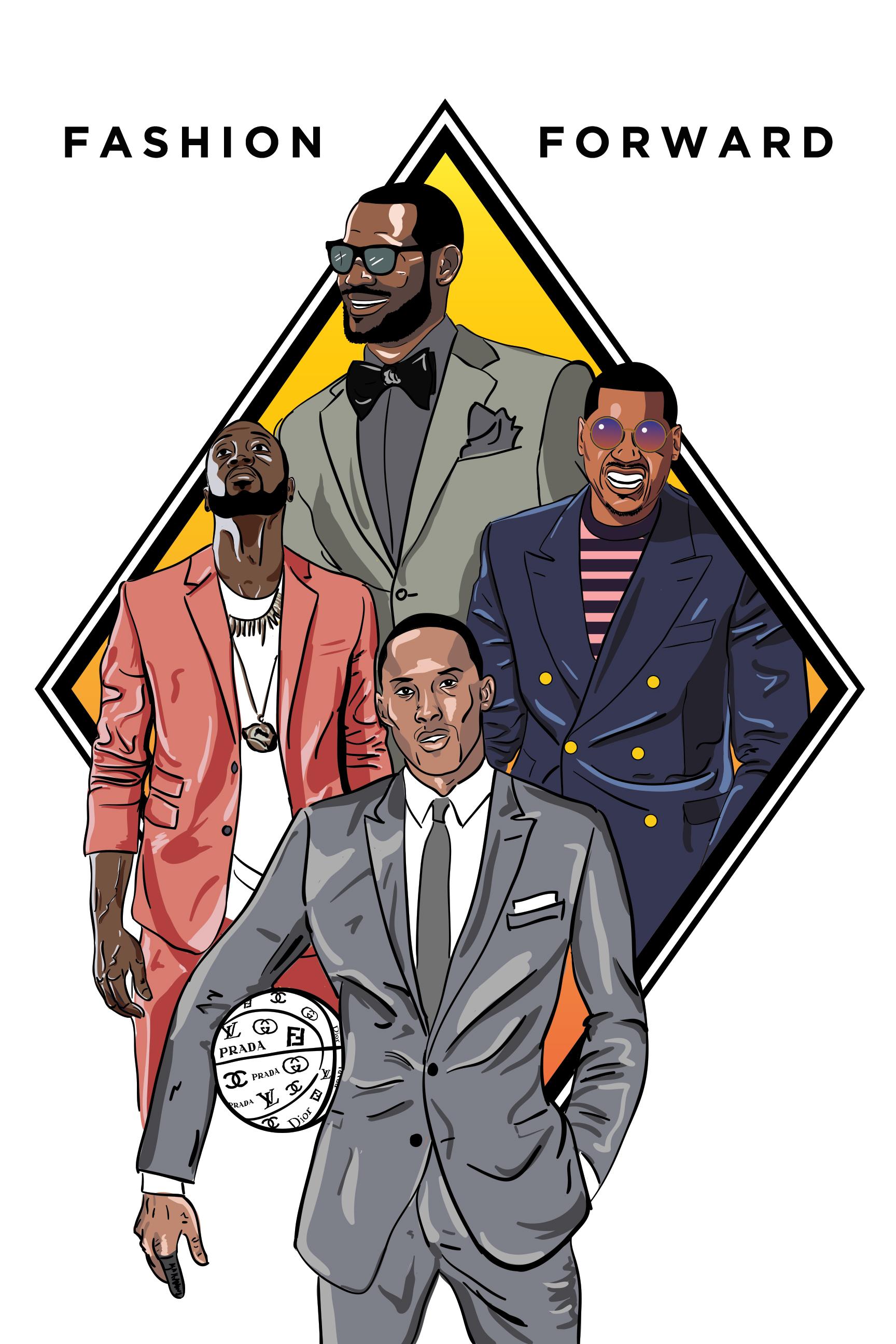 NBA All-Stars Fashion Poster - image 3 - student project