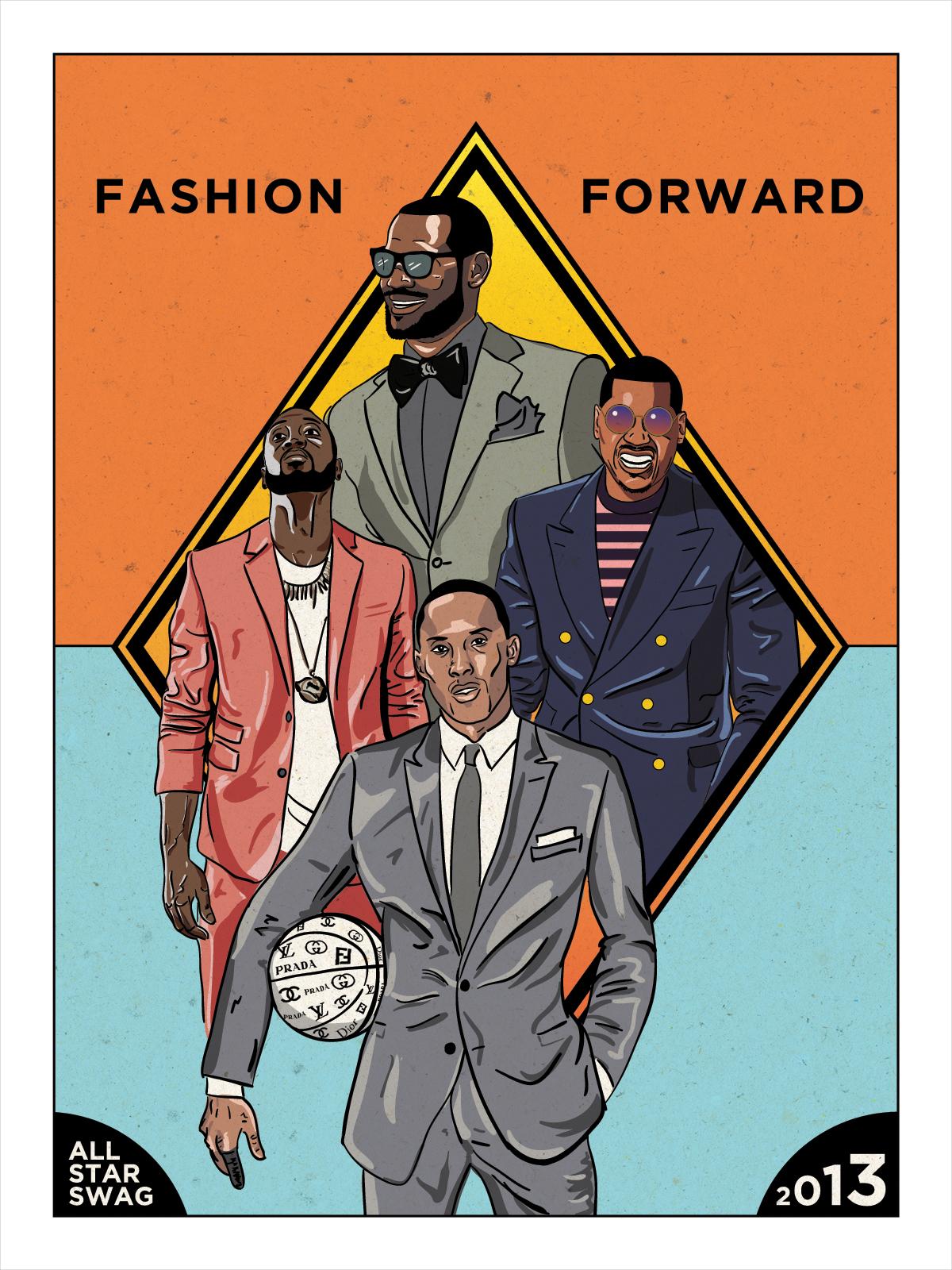 NBA All-Stars Fashion Poster - image 1 - student project