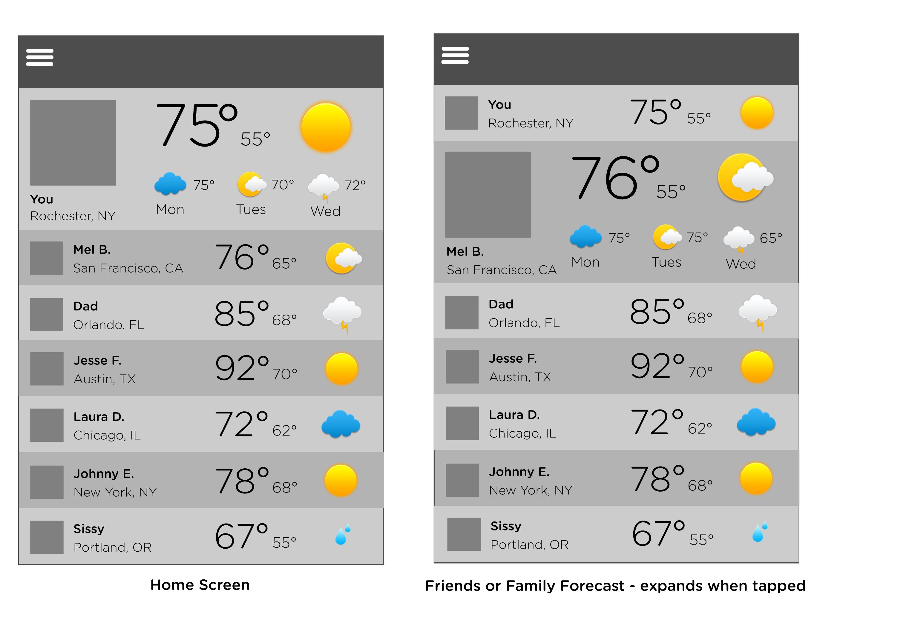 temp Weather App - image 3 - student project