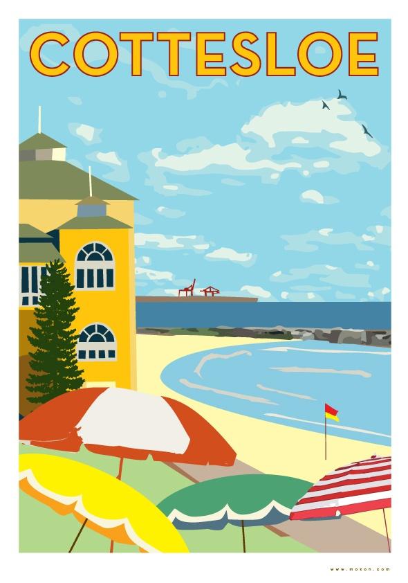 Final version - Cottesloe poster reproduction - image 4 - student project